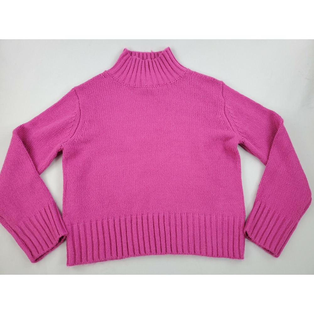 Magaschoni women sweater G101186 pink magenta 5% wool sz S $78